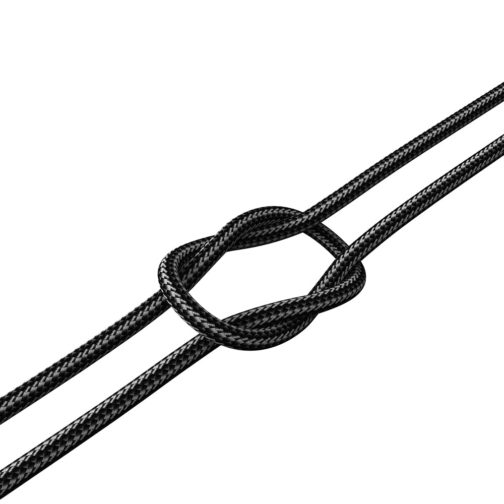Wiwu Wi-C014 Platinum Series 3in1 USB-A to Lightning – Type-C – Micro Charging and Data Cable 3.1A 1.2m Black