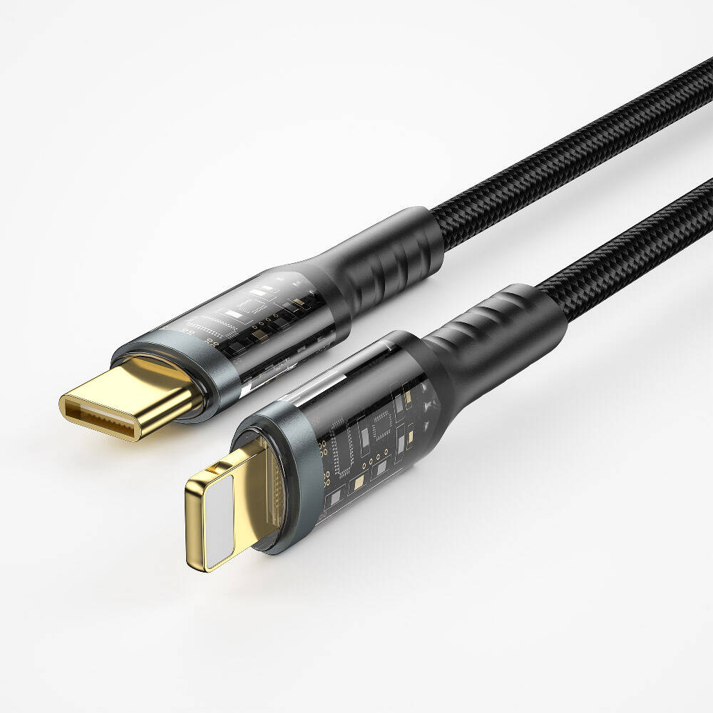 Wiwu Wi-C016 Geek Series Type-C to Lightning PD Data Cable 30W 1.2 Meters Black 