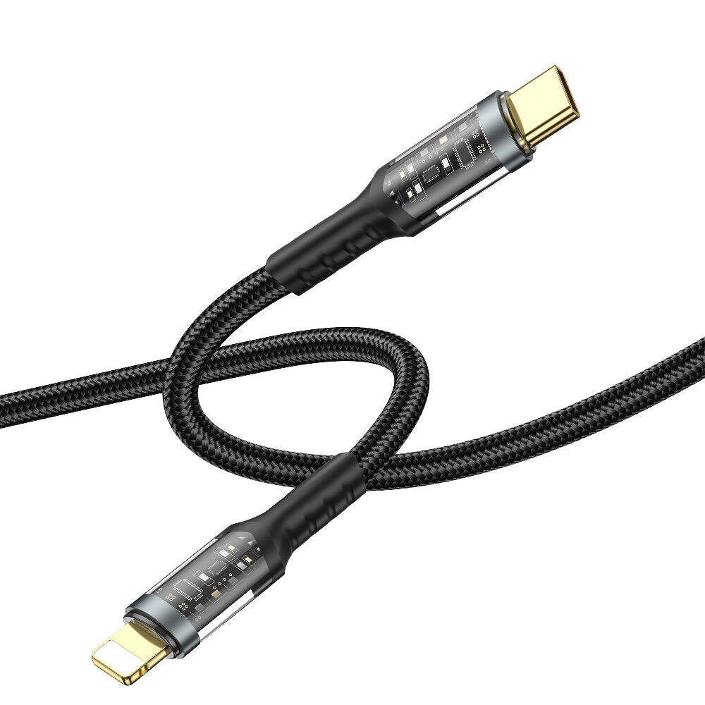 Wiwu Wi-C016 Geek Series Type-C to Lightning PD Data Cable 30W 1.2 Meters Black 
