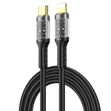Wiwu Wi-C016 Geek Series Type-C to Lightning PD Data Cable 30W 1.2 Meters Black 