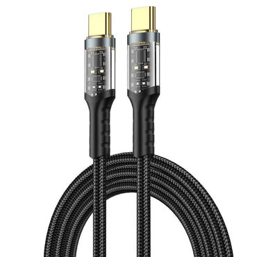 Wiwu Wi-C016 Geek Series Type-C to Type-C PD Data Cable 100W 1.2 Meters Black 