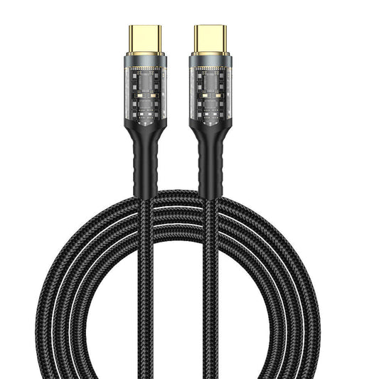 Wiwu Wi-C016 Geek Series Type-C to Type-C PD Data Cable 100W 1.2 Meters Black 