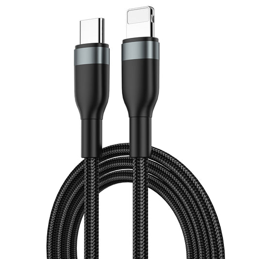 Wiwu WI-C017 Concise Series Type-C to Lightning PD Data Cable 30W 2 Meters Black