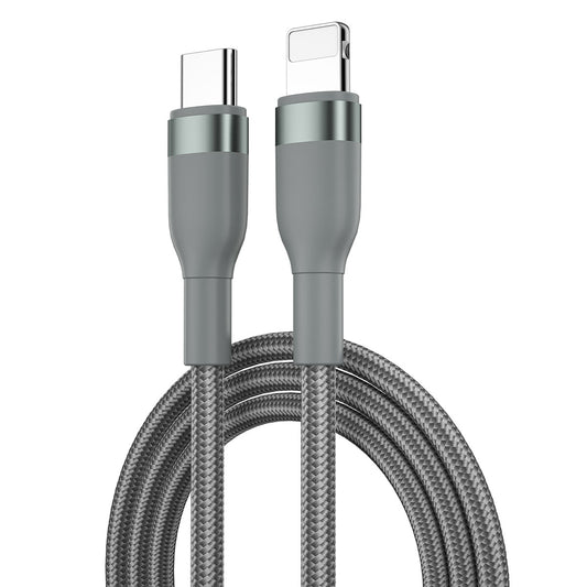 Wiwu WI-C017 Concise Series Type-C to Lightning PD Data Cable 30W 2 Meters Gray
