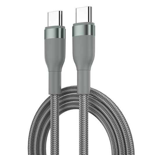 Wiwu WI-C017 Concise Series Type-C to Type-C PD Data Cable 100W 1.2 Meters Gray 