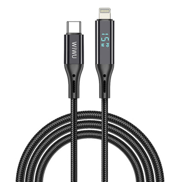 Wiwu Wi-C020 Thor Series 30W Fast Charging Type-C to Lightning Cable 1.2M Gray