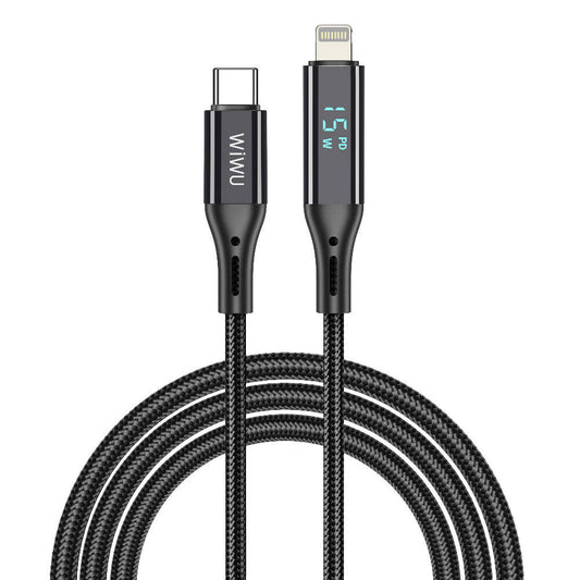 Wiwu Wi-C020 Thor Series 30W Fast Charging Type-C to Lightning Cable 1.2M Gray
