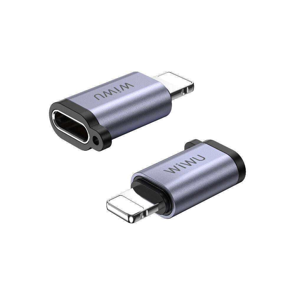 Wiwu Wi-C031 Concise Series 3in1 Type-C to USB-A/Micro USB/Lightning Adapter Pack Gray 