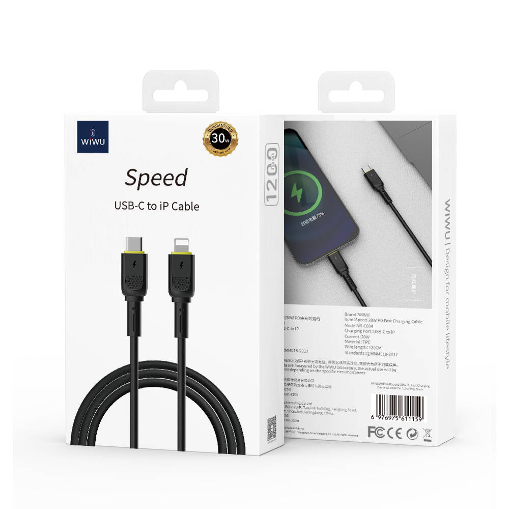 Wiwu Wi-C034 Type-C to Lightning PD Cable 30W 120cm White 