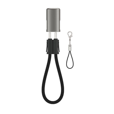Wiwu Wi-C040 Concise Serisi Type-C to Type-C Hızlı Şarj Özellikli Data ve Şarj Kablosu 100W 15cm Siyah