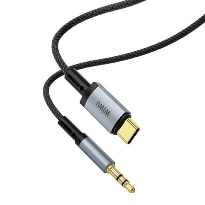 Wiwu Wi-C048 Legend Audio Serisi Type-C to 3.5mm Aux Ses Kablosu 1.5M Siyah