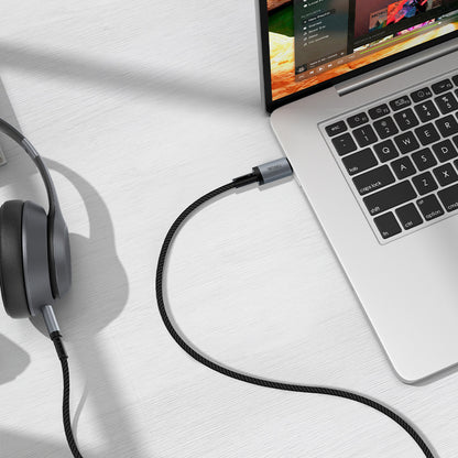 Wiwu Wi-C048 Legend Audio Serisi Type-C to 3.5mm Aux Ses Kablosu 1.5M Siyah