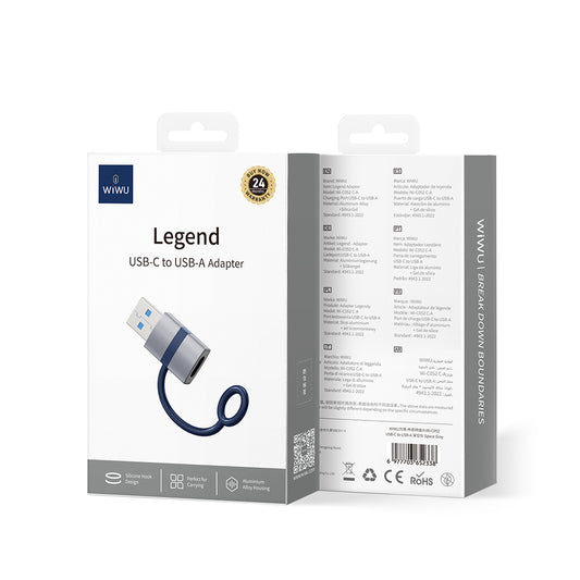 Wiwu Wi-C052 Type-C to USB Converter OTG Gray 
