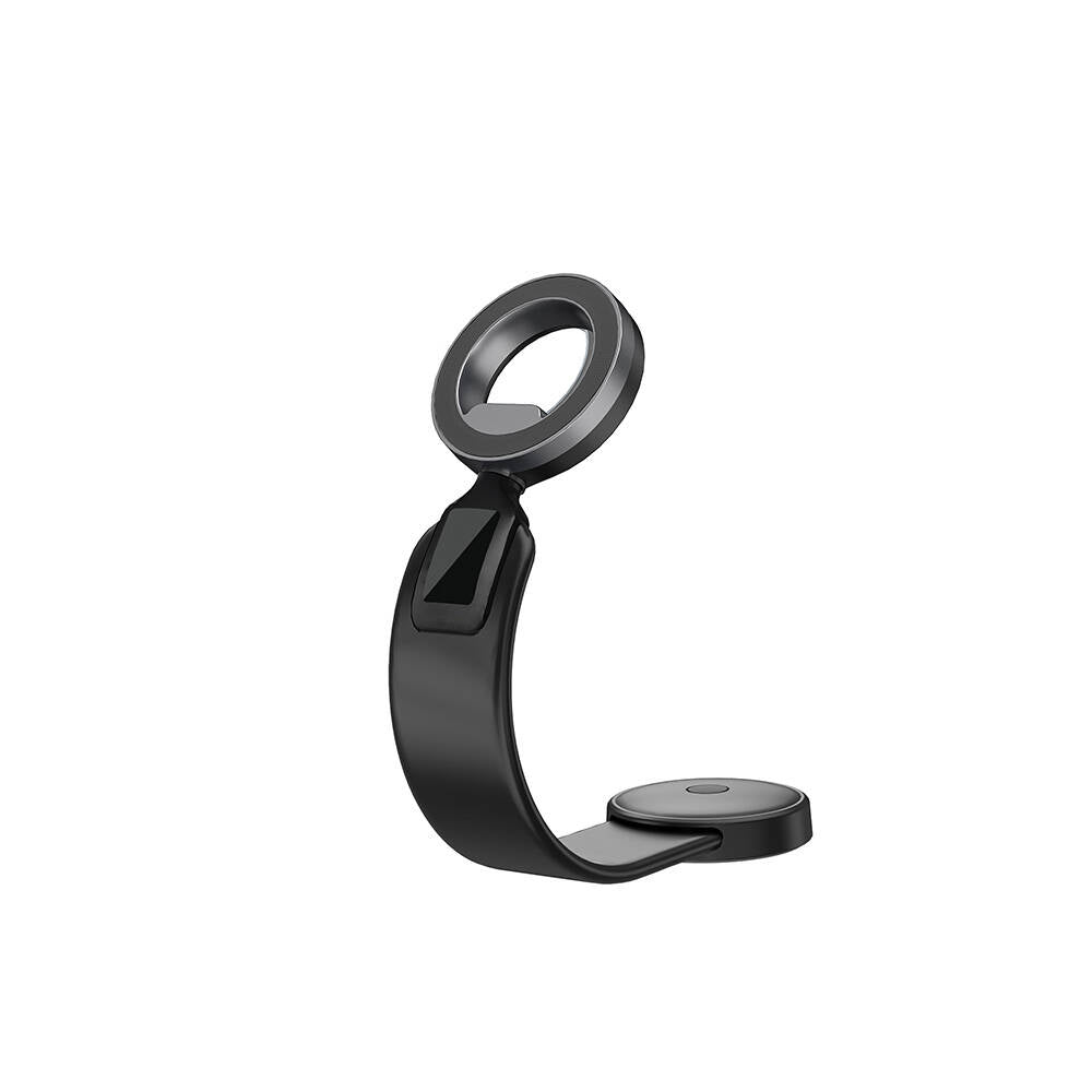 Wiwu Wi-CH053 Mago Series Magnetic M-safe Compatible Flexible Curved and Flat Surface Car Phone Holder Black 