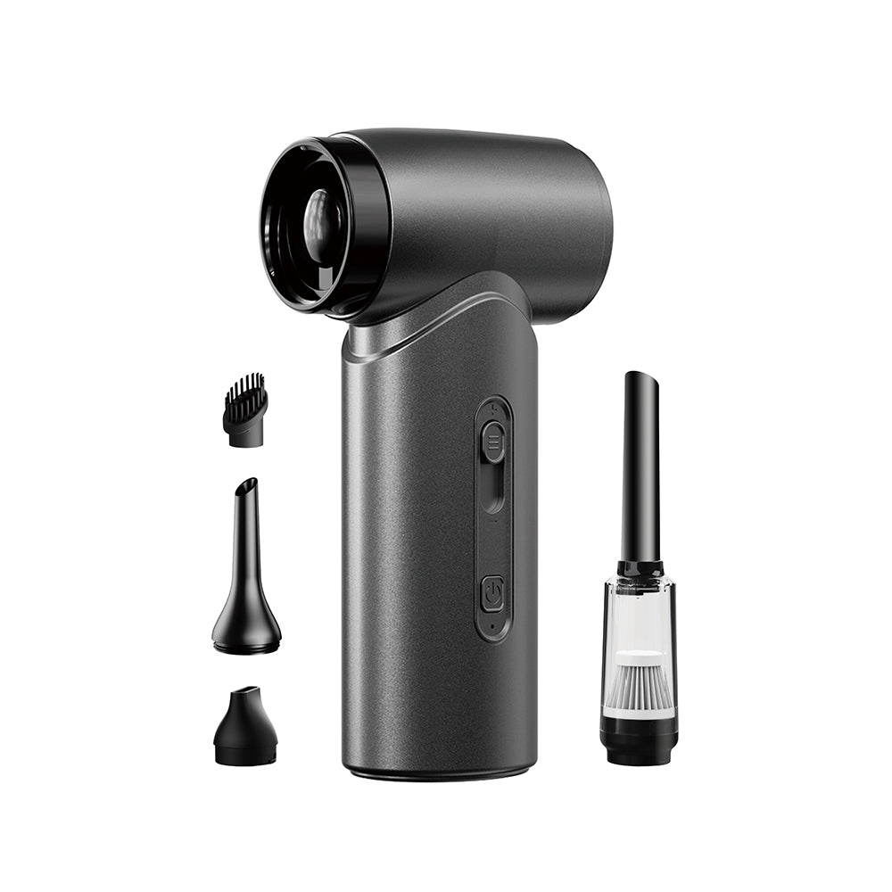 Wiwu Wi-FS015 Blowing-Suction-Vacuuming and Inflating 5in1 Electric Car Vehicle Vacuum Cleaner 50000PA Gray 