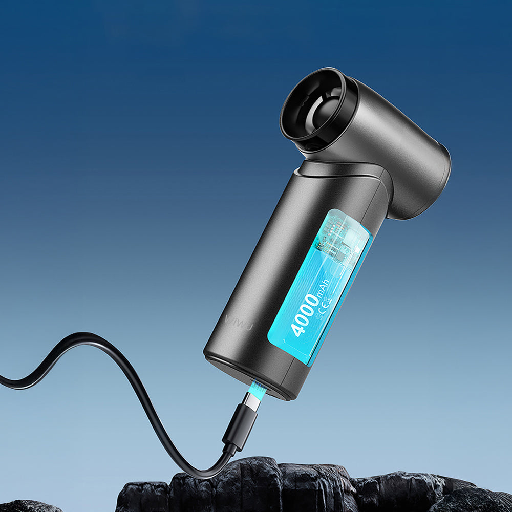 Wiwu Wi-FS015 Blowing-Suction-Vacuuming and Inflating 5in1 Electric Car Vehicle Vacuum Cleaner 50000PA Gray 
