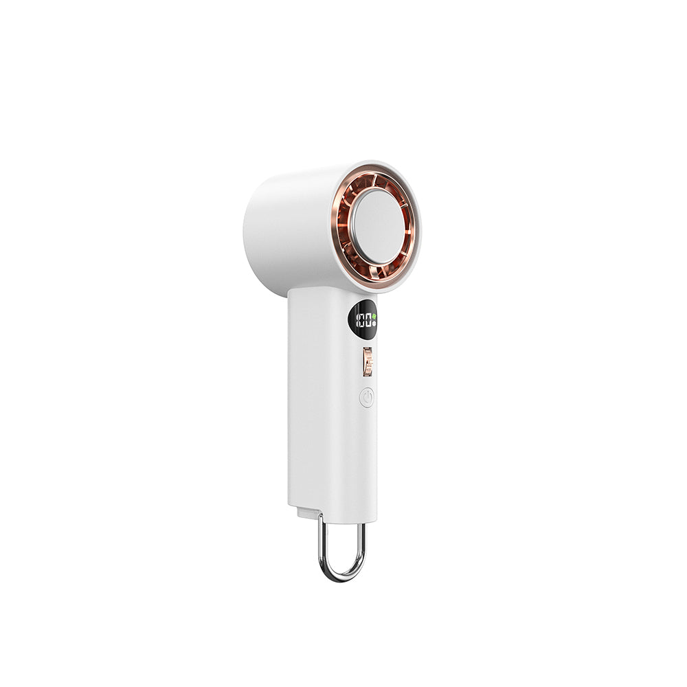 Wiwu Wi-FS016 Digital LED Display Cooling Hand Fan White 
