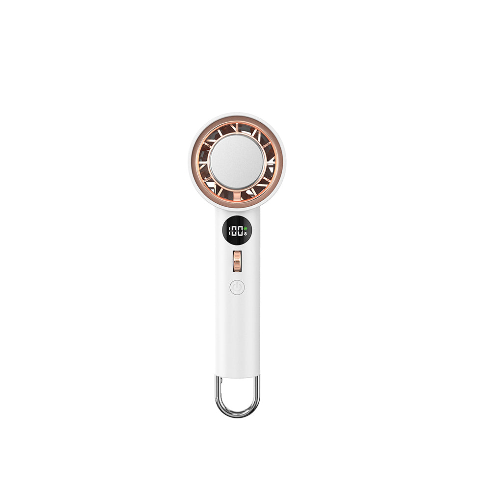 Wiwu Wi-FS016 Digital LED Display Cooling Hand Fan White 