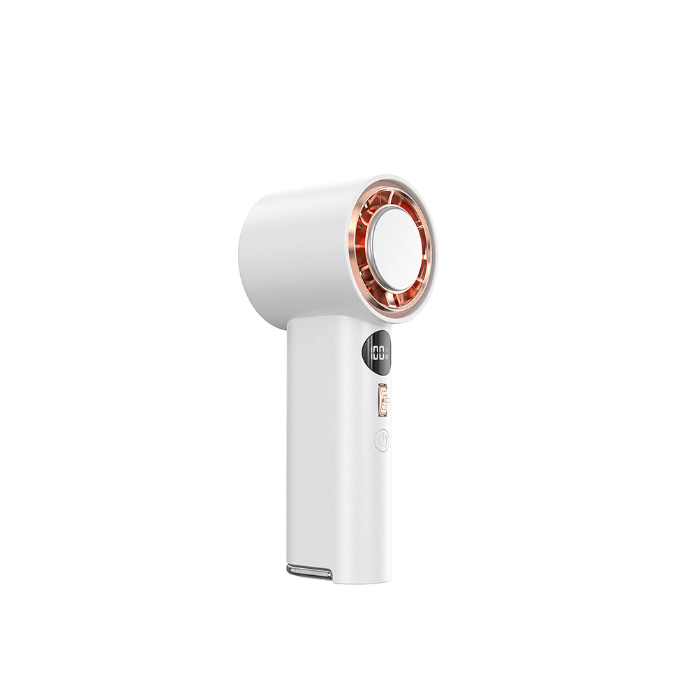 Wiwu Wi-FS016 Digital LED Display Cooling Hand Fan White 