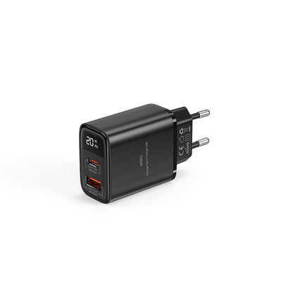 Wiwu Wi-G009 Firefly Serisi GaN Tech PD Hızlı Şarj Özellikli Şarj Başlığı 20W Siyah
