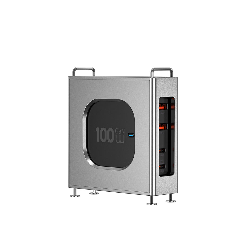 Wiwu Wi-G013 Warrior Serisi GaN Tech Hızlı Şarj Özellikli Şarj Başlığı 100W Siyah