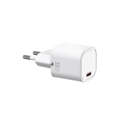 Wiwu Wi-G015 Cube Serisi GaN Tech PD Hızlı Şarj Özellikli Mini Şarj Başlığı 33W Beyaz