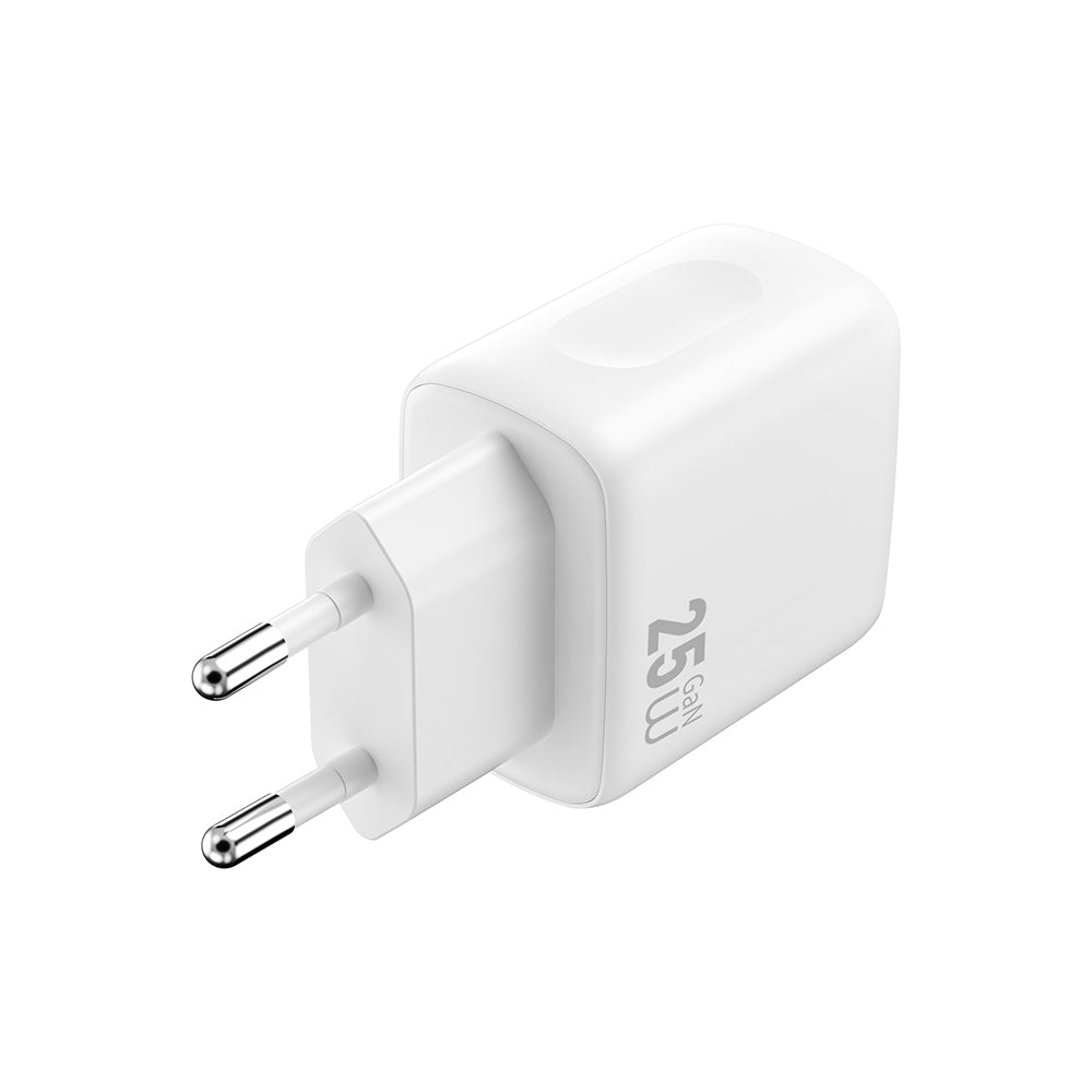 Wiwu Wi-G016 Essen Serisi GaN Tech PD Hızlı Şarj Özellikli Şarj Başlığı 25W Beyaz