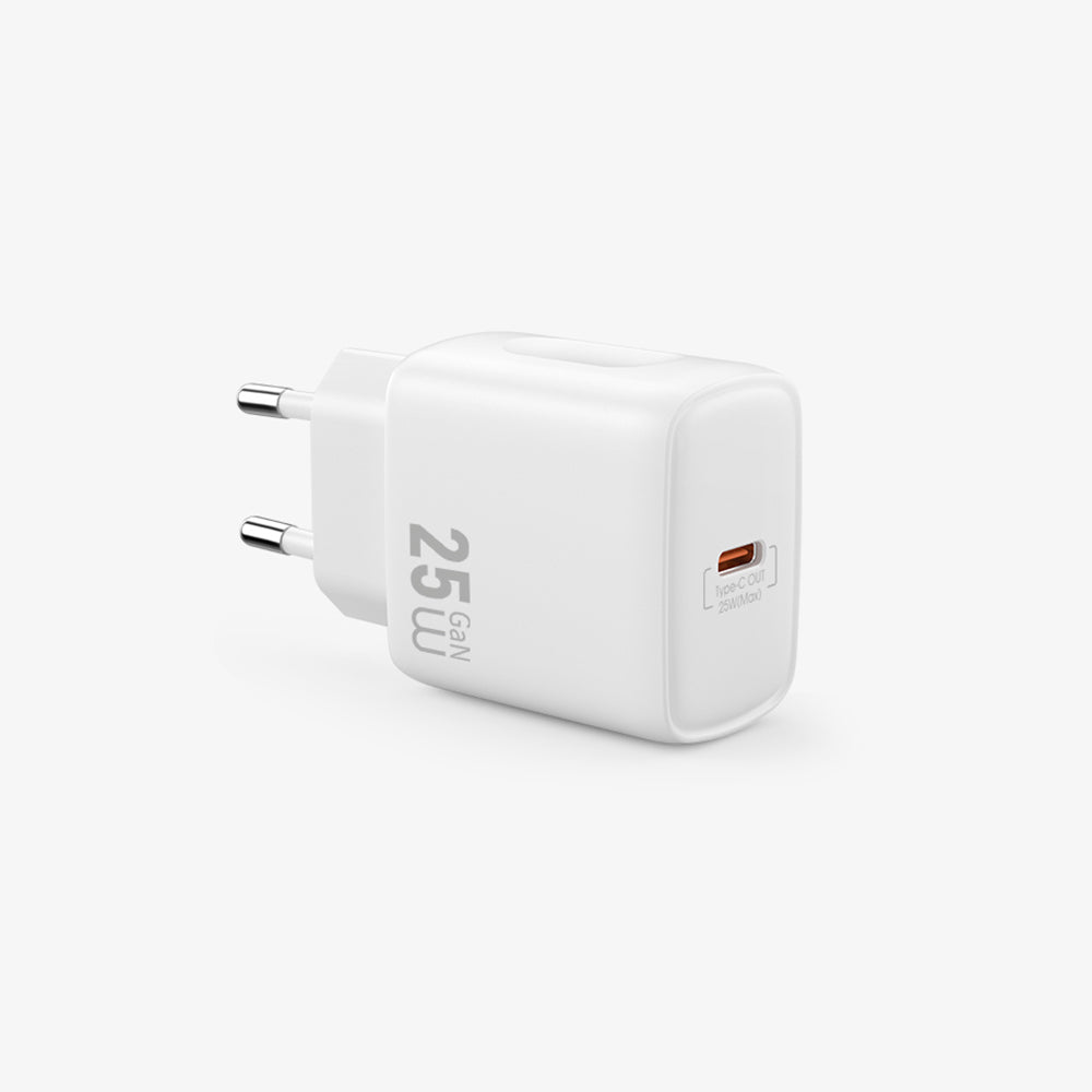 Wiwu Wi-G016 Essen Serisi GaN Tech PD Hızlı Şarj Özellikli Şarj Başlığı 25W Beyaz