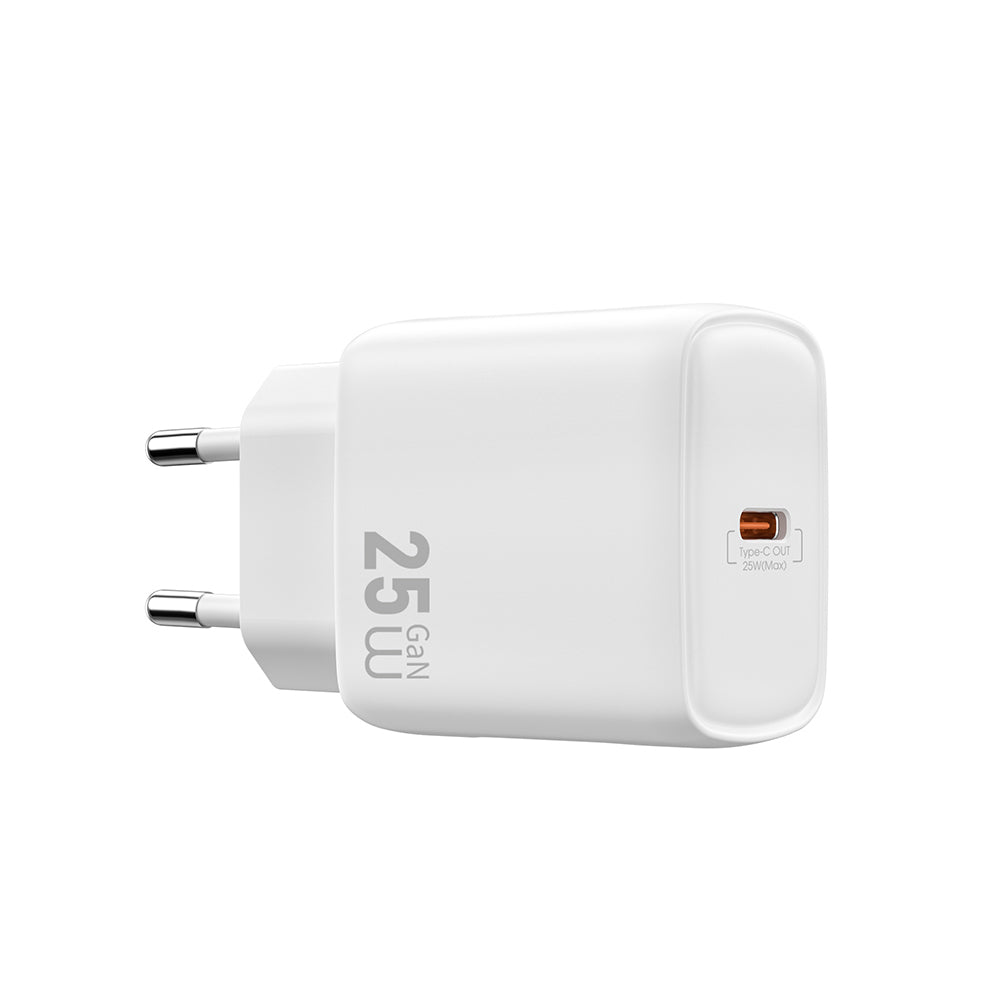 Wiwu Wi-G016 Essen Serisi GaN Tech PD Hızlı Şarj Özellikli Şarj Başlığı 25W Beyaz