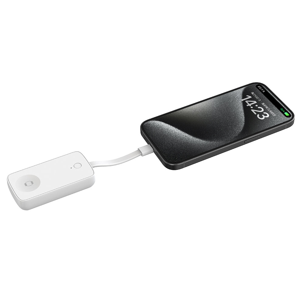 Wiwu Wi-M22 Ark Serisi 2in1 Akıllı Saat Mini Wireless Powerbank 2000mAh 2W Beyaz