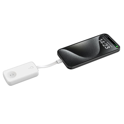 Wiwu Wi-M22 Ark Serisi 2in1 Akıllı Saat Mini Wireless Powerbank 2000mAh 2W Beyaz