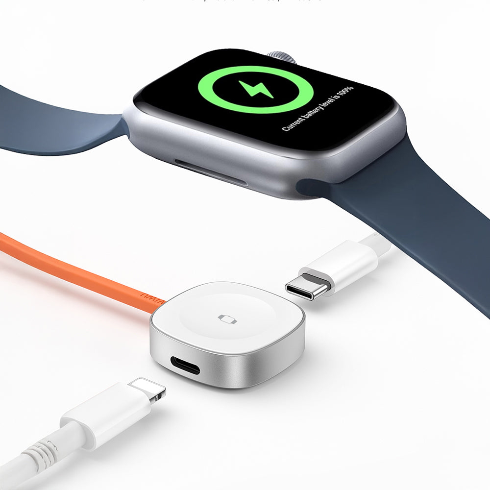 Wiwu Wi-M23 Akıllı Saat Taşınabilir Wireless Magnetik Şarj Aleti 2.5W Beyaz