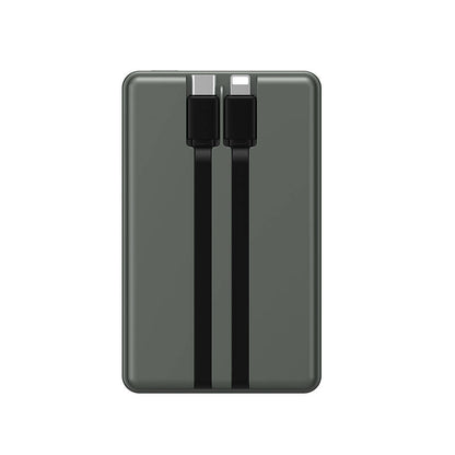 Wiwu Wi-P004 Trunk Serisi Type-C Lightning Çıkışlı Taşınabilir Powerbank PD 22.5W 10000mAh Gri