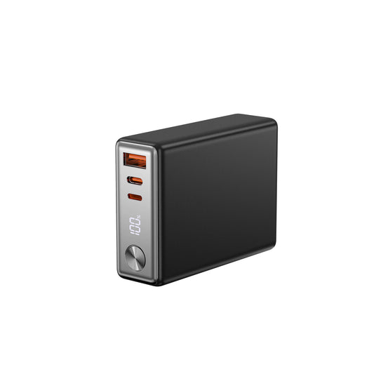 Wiwu Wi-P005 Rock LED Ekranlı Taşınabilir Powerbank PD 20W 10000mAh Siyah