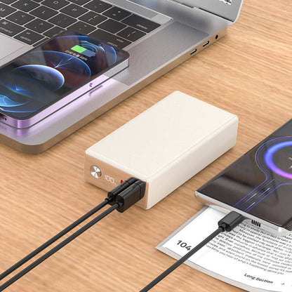 Wiwu Wi-P006 Rock LED Ekranlı Taşınabilir Powerbank PD 20W 20000mAh Siyah