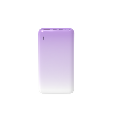 Wiwu Wi-P008 Rainbow LED Işıklı Göstergeli Renkli Taşınabilir Powerbank PD 22.5W 10000mAh Beyaz