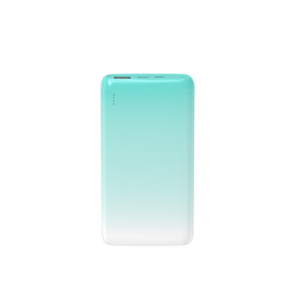 Wiwu Wi-P008 Rainbow LED Işıklı Göstergeli Renkli Taşınabilir Powerbank PD 22.5W 10000mAh Beyaz