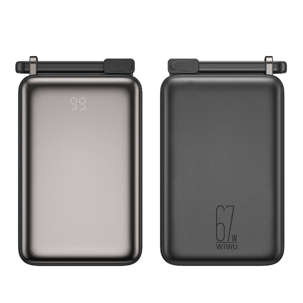 Wiwu Wi-P012 Tank Serisi Dijital Ekranlı Taşınabilir Powerbank 20000mAh 67W Gri