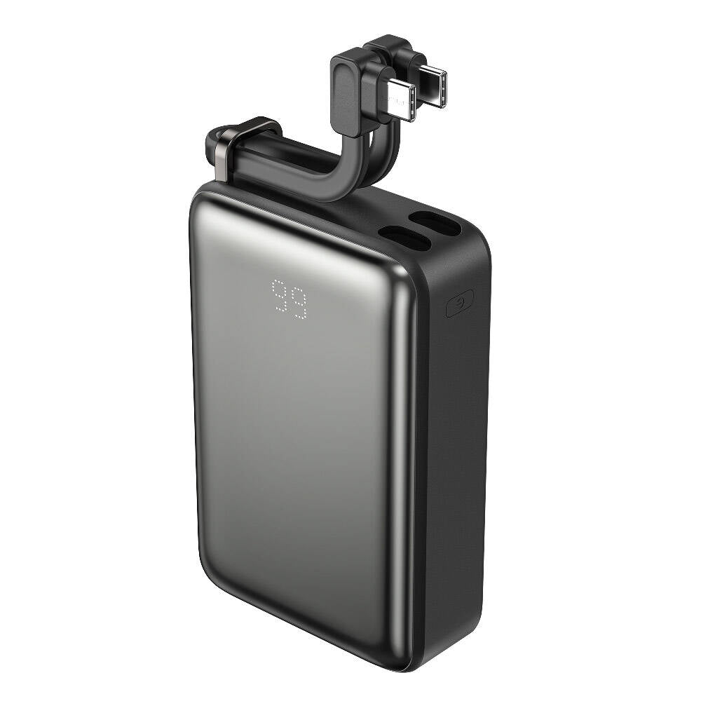 Wiwu Wi-P012 Tank Serisi Dijital Ekranlı Taşınabilir Powerbank 20000mAh 67W Gri