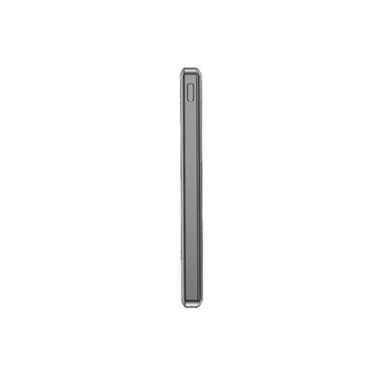 Wiwu Wi-P013 Slim Serisi LED Işık Göstergeli Ultra İnce Taşınabilir Powerbank 10000mAh 22.5W Gri