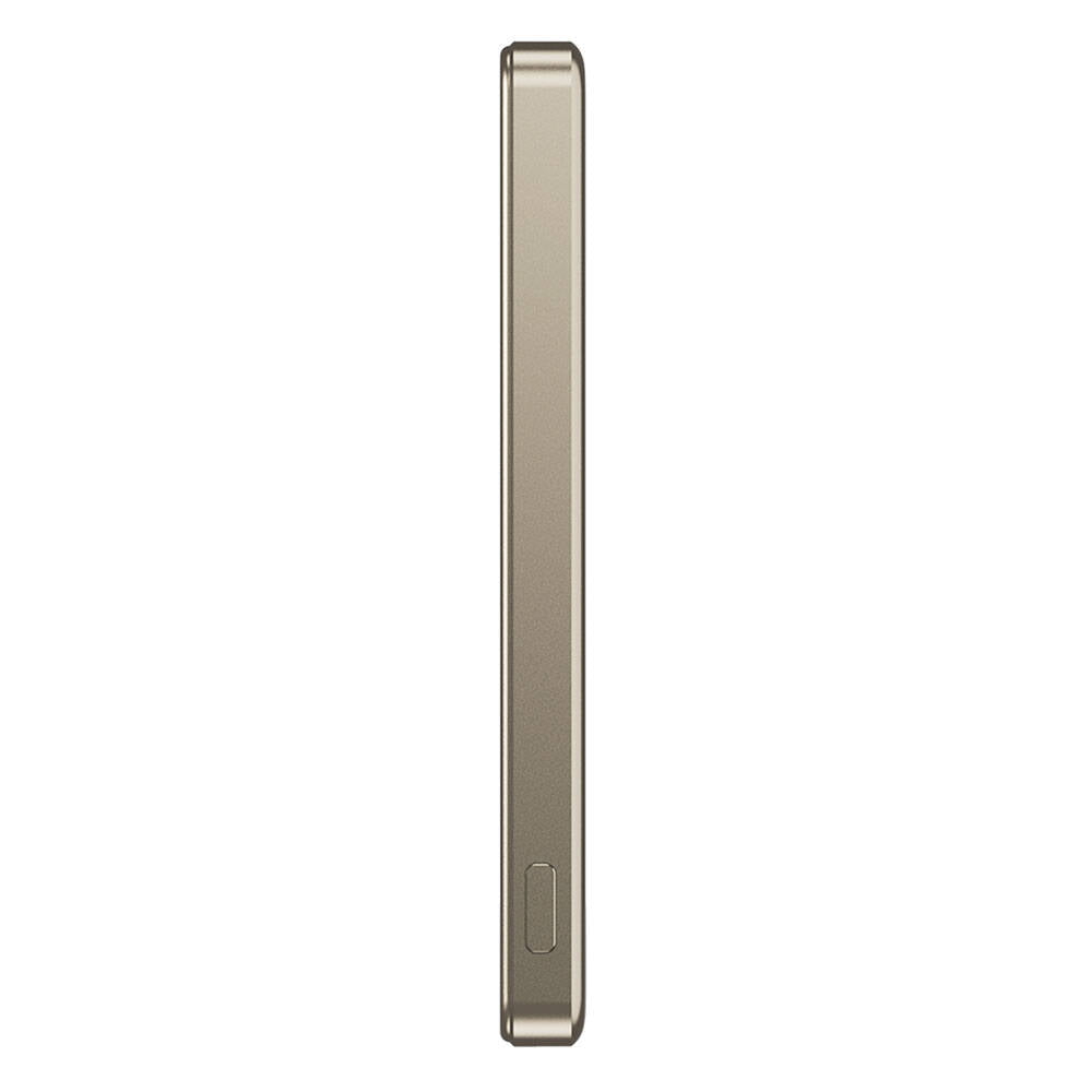 Wiwu Wi-P019 Ultra-Thin Explore Serisi Led Göstergeli Wireless M-safe Powerbank 15W 5000mAh Titanyum-Gold