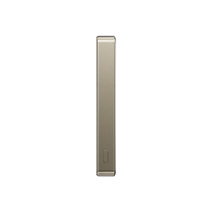 Wiwu Wi-P020 Ultra-Thin Explore Serisi Led Göstergeli Wireless M-safe Powerbank 15W 10000mAh Titanyum-Gold