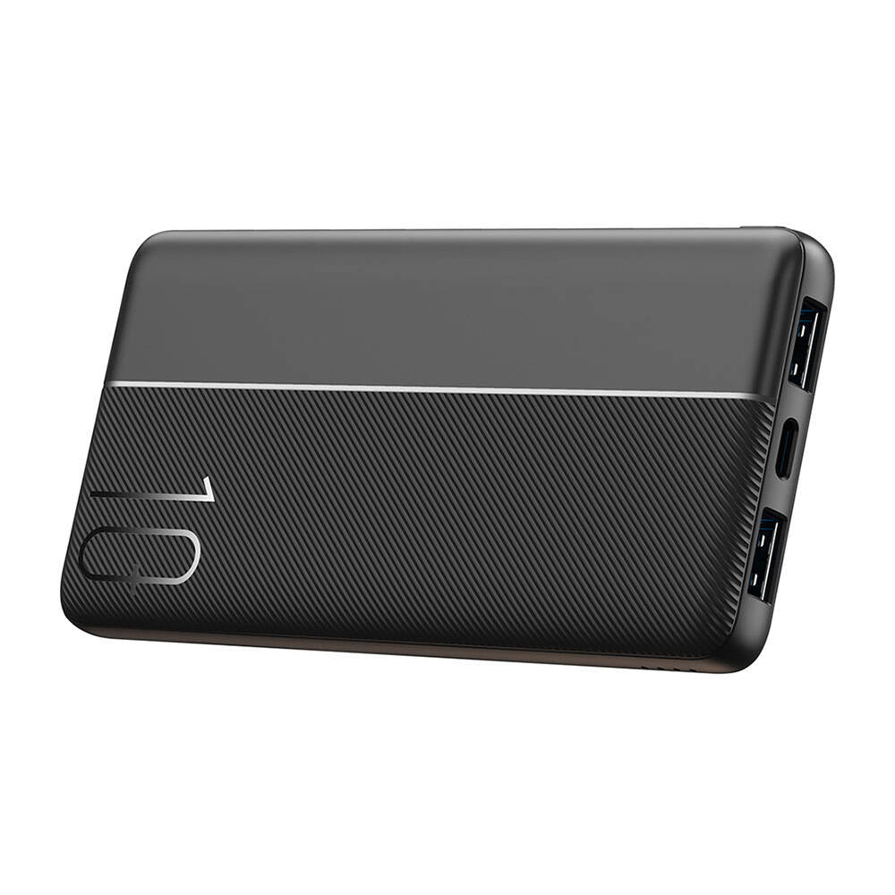 Wiwu Wi-P032 Dual USB-A ve Type-C PD LED Işık Göstergeli Taşınabilir Powerbank 10000mAh Beyaz
