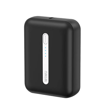 Wiwu Wi-P033 LED Işık Göstergeli Taşınabilir Mini Powerbank 10000mAh Beyaz