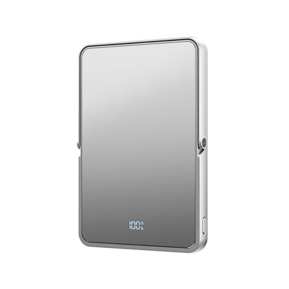 Wiwu Wi-P034 Dijital LED Göstergeli Standlı Kablosuz Powerbank 5000mAh 15W Gümüş