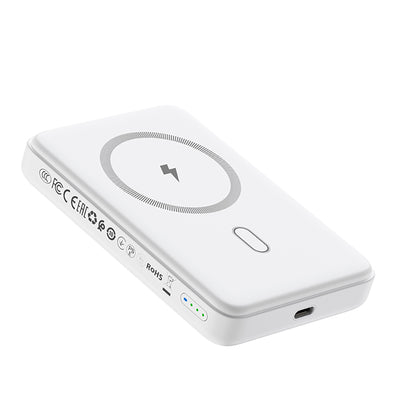 Wiwu Wi-P043 LED Işık Göstergeli Standlı Taşınabilir M-safe Wireless Powerbank 10.000mAh 15W Siyah