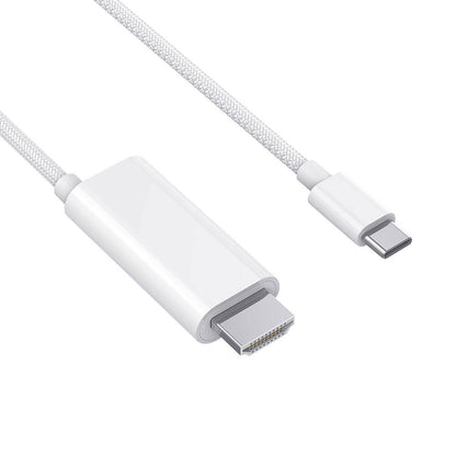 Wiwu Wi-PS001 Type-C to HDMI (4K@60Hz) PD Şarj ve Projeksiyon Kablosu 1.8M Beyaz