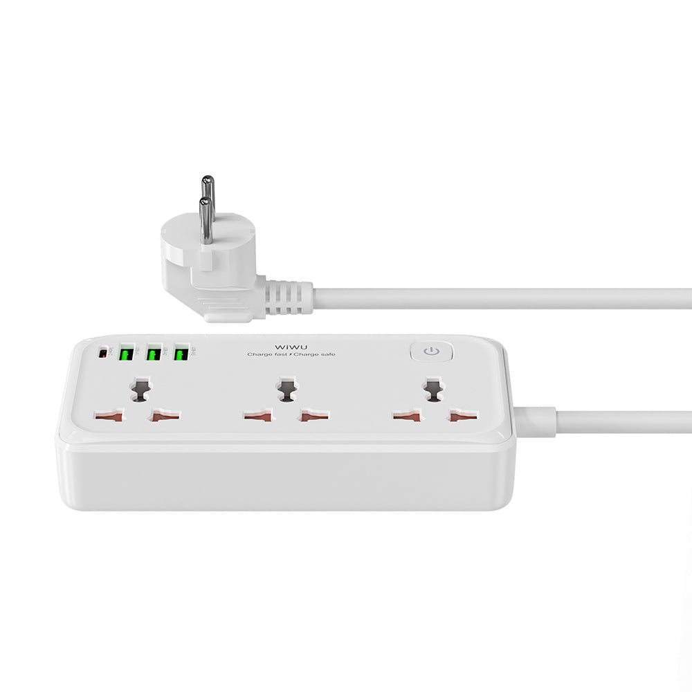 Wiwu Wi-S005 GaN Tech Power Strip Multi Socket 30W White