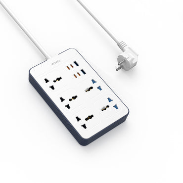 Wiwu Wi-S006 20W GaN Tech Power Strip 11 in 1 Multi Socket White