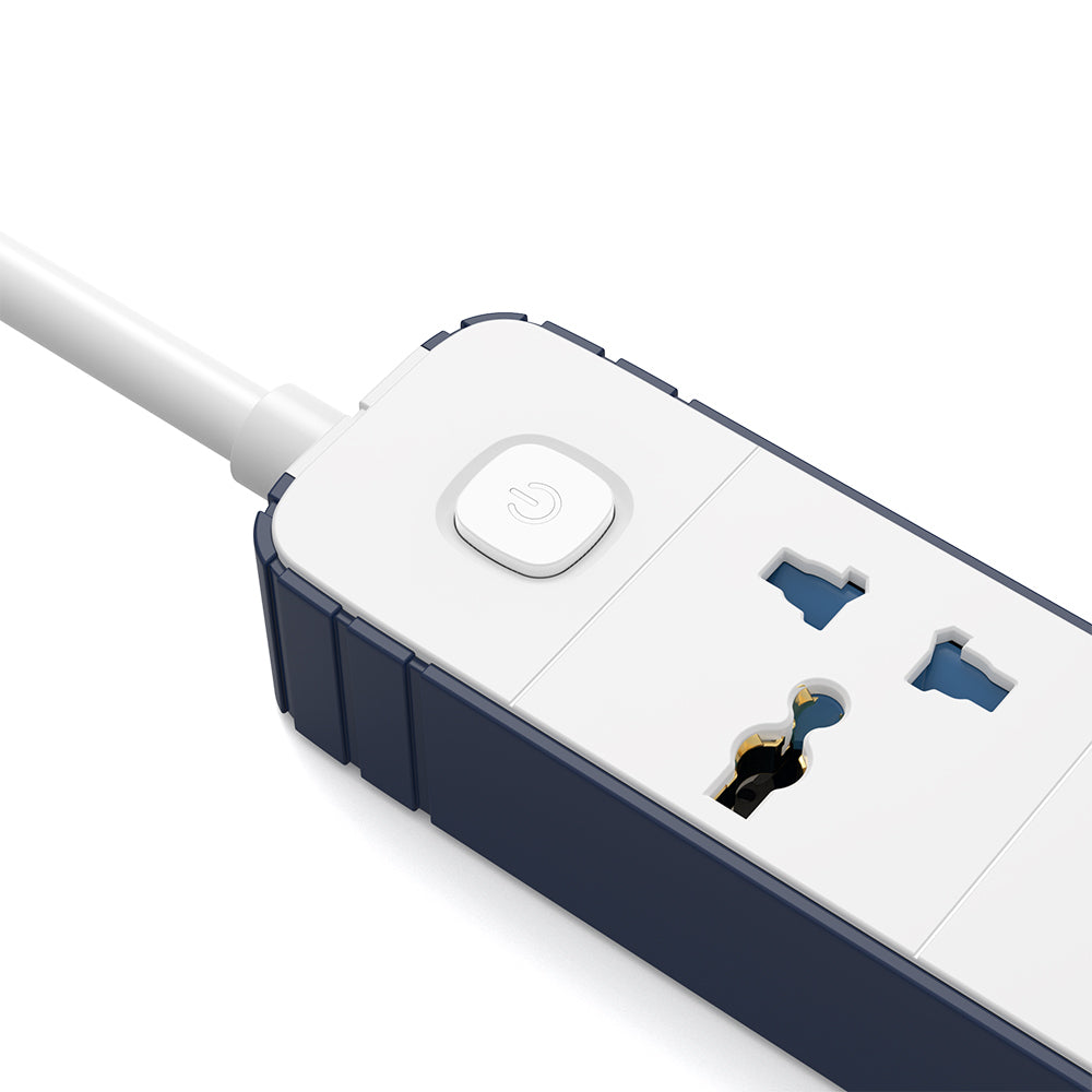 Wiwu Wi-S007 20W GaN Tech Power Strip 8 in 1 Multiple Socket 2M White 
